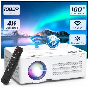 TMY Projector with WiFi, Bluetooth and Native 1080P V88